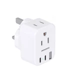 Us To Uk Ireland Travel Plug Adapter, Hanycony Type G Adapter 2 White. Fixed Price $22.56.