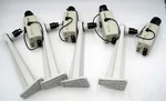 Set 4-toshiba Ccd Color Camera Ik-6400a+pelco Mount+honeywell Hld27v13dnl Lens. Fixed Price $199.95.