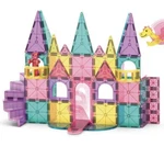 Magna-tiles Castle Dlx 48-piece Magnetic Construction Set, The Original. Fixed Price $54.99.