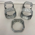 Qty 6 Hubbell Raco 130 Octagon Box 4" Extension Ring W/ 1/2" & 3/4" Ko's. Fixed Price $19.99.