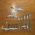Craftsman Metric Mm Wrench Random, 12 Pt, 19 Pieces, See Description For Sizes. Fixed Price $80.00.