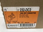 (lot Of 2) Bridgeport 232-dc2 Zinc Emt Connector (box 25). Fixed Price $27.99.