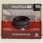 New/open Box*radiant Heattape Pro 100' Self-regulating Heat Cable*roof/pipe. Fixed Price $245.00.