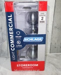 Schlage Commercial Orbit Storeroom Keyed Door Knob Satin Chrome F80 Csv Orb 626. Fixed Price $31.00.