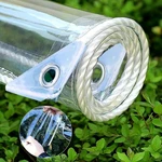 Hajdcutc 14 Mil Clear Pvc Tarp With Grommets, 400g/m Thickened, Tear-resistant. Fixed Price $125.62.
