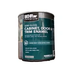 Behr Cabinet Door & Trim Semi Gloss Paint,white Color:size 1 Quart :new:fast S&h. Fixed Price $49.95.