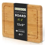 Bamboo Cutting Board, L 13x9 In, Pre Oiled, With Juice Groove Board.... Fixed Price $20.95.