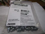Dynaflo 1/8"-27 Straight Steel Zinc Grease Fitting With Ball Check Qty 25. Fixed Price $15.00.