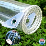Hajdcutc Clear Pvc Tarp With Grommets: 14 Mil Thick, Tear-resistant, 400g/m. Fixed Price $102.99.