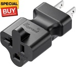 15 Amp To 20 T Blade Power Adapter, Nema 5-15p 5-15r/5-20r Ac Adapter (1). Fixed Price $13.11.
