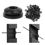 300 Pack Black Cable Railing Rubber Grommets For Level & 25 30 35 Degree Angle S. Fixed Price $55.99.