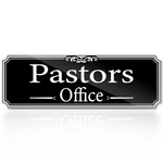 9"x3" Pastors Office Sign Self-adhesive Door Wall Window Signage For Church H.... Fixed Price $19.74.