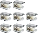 Alise 8pcs Glass Shelf Brackets,adjustable Clamp Brackets For Shelves,wall Mount. Fixed Price $17.74.