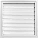 Ekena Millwork 26w X 26h Rectangle Surface Mount Pvc Gable Vent Functional W/. Fixed Price $142.16.
