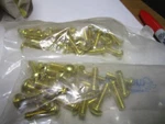 #12-24 X 3/4" Slotted Drive Round Head Brass Machine Screw Qty 50. Fixed Price $17.00.