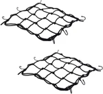 2 Pcs Cargo Net,11.8 Inch X11.8 Rack Bungee Net 6 Adjustable Hooks For Bike. Fixed Price $16.19.