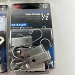 Gardner Bender Pac-1550l 1/2" Exterior Cable 15 Pack Clamps Lot Of 9 Usa. Fixed Price $31.50.