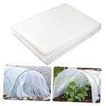 Yowlieu 6 Mil Clear Greenhouse Plastic Sheeting, 6.5' X 9.8' Uv Resistant. Fixed Price $18.16.