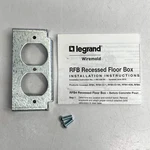 Wiremold Rfb4 Series Internal Duplex Bracket Standard 15 Amp & 20 Silver Rfb-dr. Fixed Price $12.32.