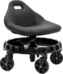 Traxion 2-702 Carbon Black Simulated Progear Mobile Rolling Gear Seat W/ Tray. Fixed Price $193.53.