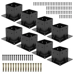 Rasugarlary 4x4 Post Base 8 Pcs Deck Anchor Inner 3.6x3.6 Black. Fixed Price $124.47.