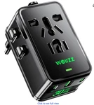 Tiny Universal Travel Adapter, 30w Gan Fast Charging International Power Adapter. Fixed Price $19.75.