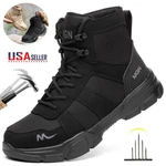 Mens Boots Steel Toe Shoes Work Safety High Top Sneakers Waterproof. Fixed Price $44.09.