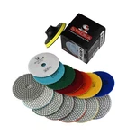 Diamond Polishing Pads For Angle Grinder, 4 Inch Wet/dry 8 Piece Set Granite .... Fixed Price $38.63.