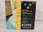 Self-stick Vinyl Wall Cove Base Black Hc40c51s100 Trim Baseboard , Roppe New 20'. Fixed Price $25.19.