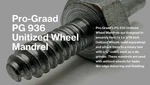 Pro-graad Pg 936 Unitized Wheel Mandrel, 2-1/16 X 1/4 3/4 Inch, Steel Screw M. Fixed Price $18.69.
