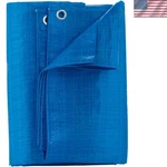 Durable Water Resistant Blue Poly Tarp 3'7" X 5'7" - Perfect For Picnics & More. Fixed Price $16.99.