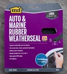 M-d Auto/marine Rubber Black Weatherseal Fits 3/16"-5/16" (1) 10' Strip #01033. Fixed Price $9.98.
