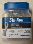 50 Sta-kon C10-10 Ring Terminals 12-10awg Copper Noninsulated Thomas&betts. Fixed Price $22.99.