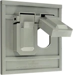 Leviton 4986-gy 1-gang Duplex Device Wallplate Cover Oversize Weather Resistant. Fixed Price $22.93.