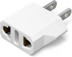 Unidapt Small European To American Outlet Plug Adapter, Eu 1-pack, White. Fixed Price $7.99.