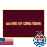 Rico Industries Nfl Football Washington Commanders 12" X 18" Pvc Heavy Duty/thic. Fixed Price $95.07.