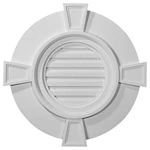 Ekena Millwork 24w X 24h 1 1/8p Round Gable Vent Keystones Functional. Fixed Price $132.00.