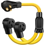 Lazmumi Nema 50 Amp 10-50p To 2 Outlet 10-50r Y Splitter Adapter Cord, 3 3ft. Fixed Price $89.50.