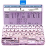 Xffcsec 110pcs Crimp Fitting-(4types Gauge: Awg 4,2,1,0) Non-insulated. Fixed Price $14.99.