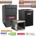 Goodman 4 Ton 14.5 Seer2 Ac & Furnace System 80% Afue 120,000 Btu Horizontal R32. Fixed Price $5541.00.