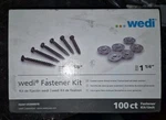 Wedi Fastener Kit 100ct Steel Flat Head Galvanized Screws 1 5/8in. Fixed Price $38.00.