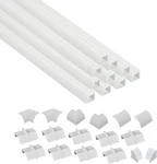 D-line 157in White Corner Cable Concealer Multipack, Floor Wire Hider, Quarter R. Fixed Price $36.25.