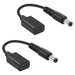 Jsadzkj Dc To Usb-c Power Adapter Cable, 2.5mmx5.5mm Male Black. Fixed Price $18.07.