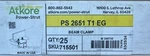 (25) Atkore Power-strut Ps-2651-t1-eg Beam Clamp. Fixed Price $69.99.