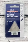 Marshalltown 1/8" - 1-1/2" Diamond Milling Cone #dttc112 Brand New. Fixed Price $17.99.