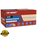 Hromigry 3/8" X 3-1/2" Carriage Bolts Hot Dip Galvanized Round Head 25 Pcs. Fixed Price $37.99.