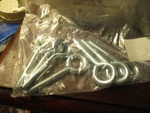 5/16"-18 X 2" Shank L 1-1/4" Thread 3-1/8" Oal Zinc Turned Eye Bolt Qty 7. Fixed Price $12.00.