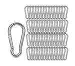 60 Pack M8 X 3-1/8inch Spring Snap Hooks Heavy Duty Carabiner Clips Galvanize.... Fixed Price $43.11.