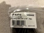 Astro Pneumatic Zirconia 40 Grit Sanding Belt 3/8 X 13 6pkgs Of 10 Belts 303640z. Fixed Price $21.67.