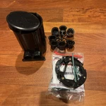 Wiremold 881 Round Pvc Floor Box W/extras. Fixed Price $25.00.